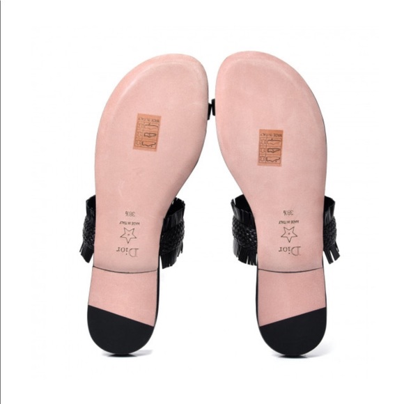 CHRISTIAN DIOR
Lambskin Braided Wave Sandal - Picture 6 of 16